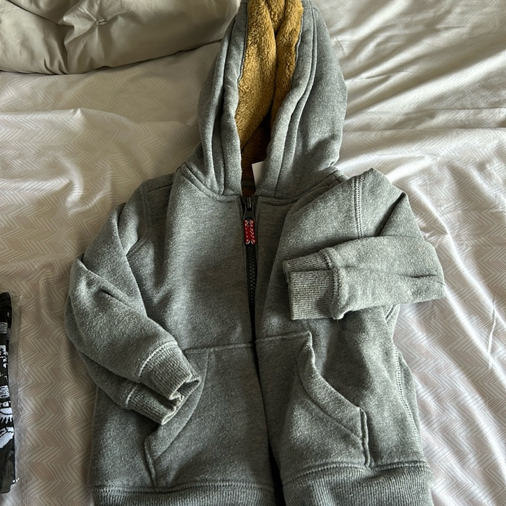 Carters Fleece Lined Hooded Jacket - 24 months